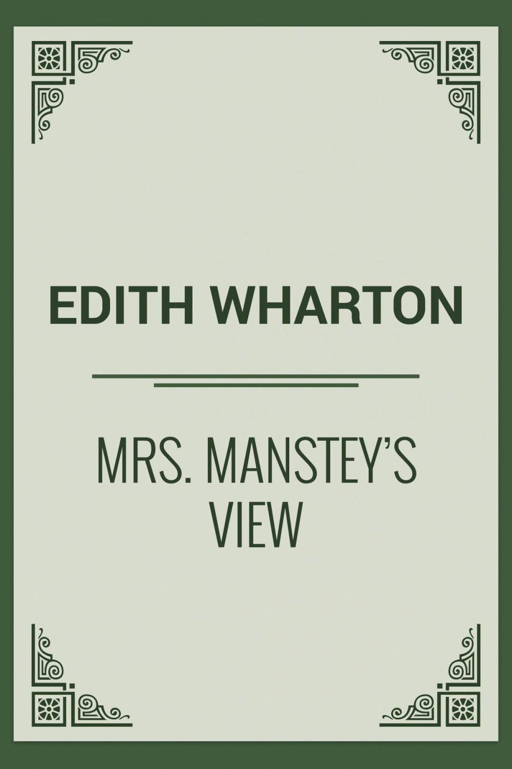 Big bigCover of Mrs. Manstey's View
