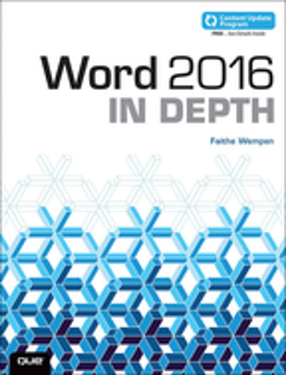 Big bigCover of Word 2016 In Depth (includes Content Update Program)