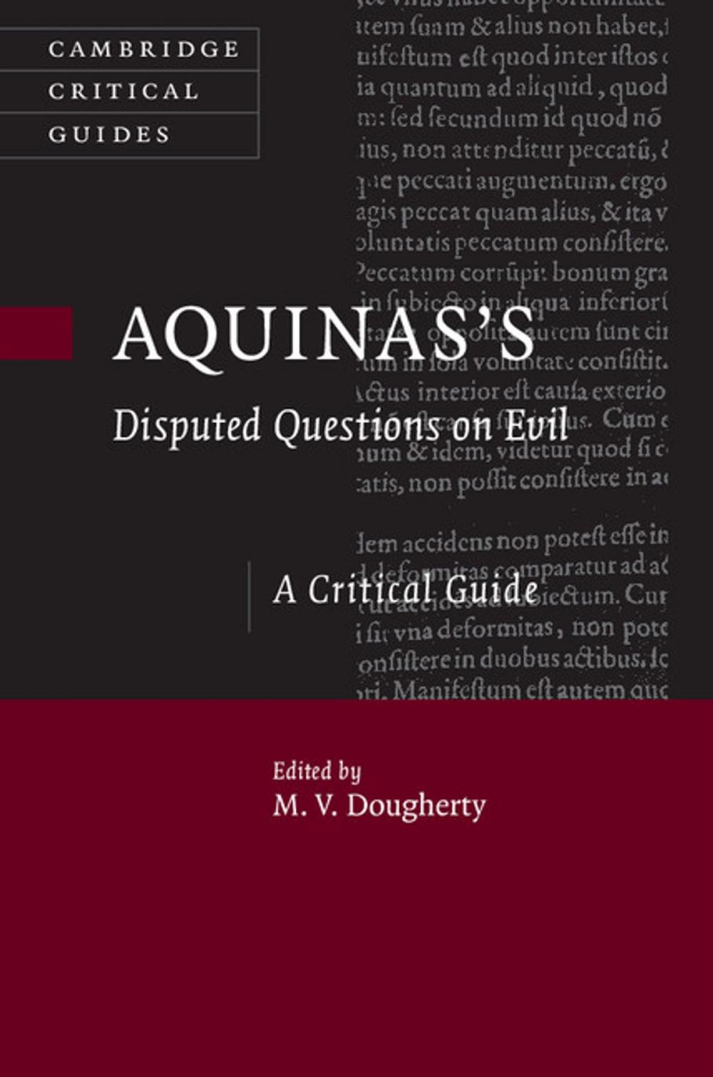 Big bigCover of Aquinas's Disputed Questions on Evil