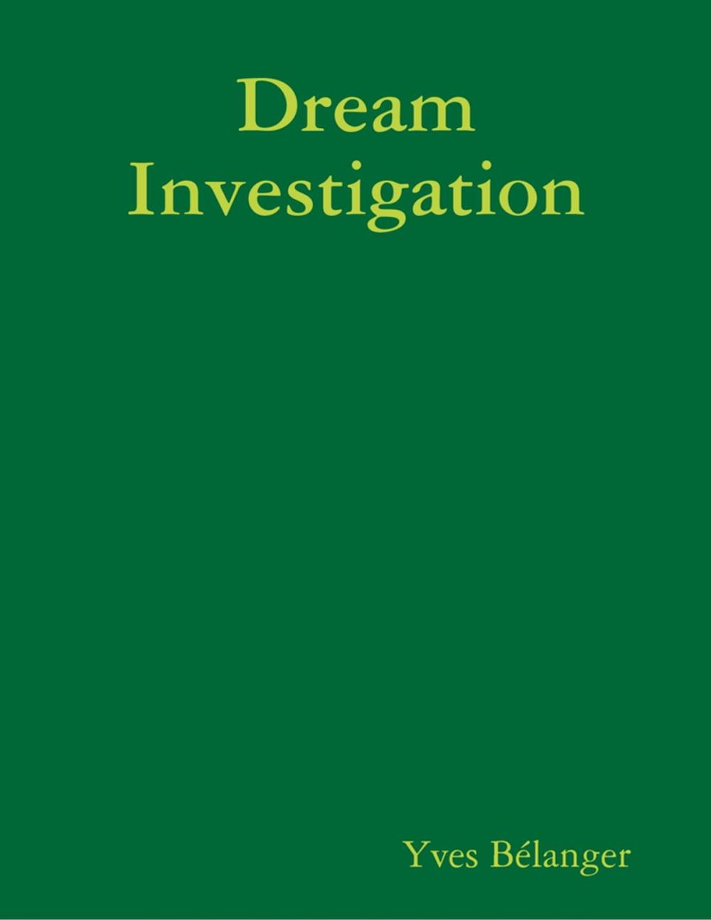 Big bigCover of Dream Investigation