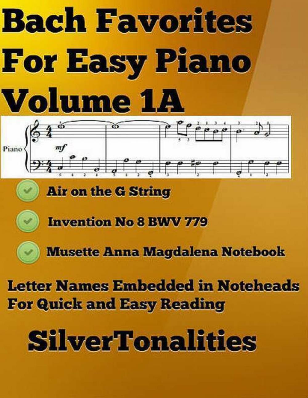 Big bigCover of Bach Favorites for Easy Piano Volume 1 A