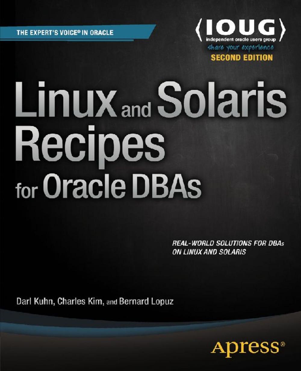 Big bigCover of Linux and Solaris Recipes for Oracle DBAs