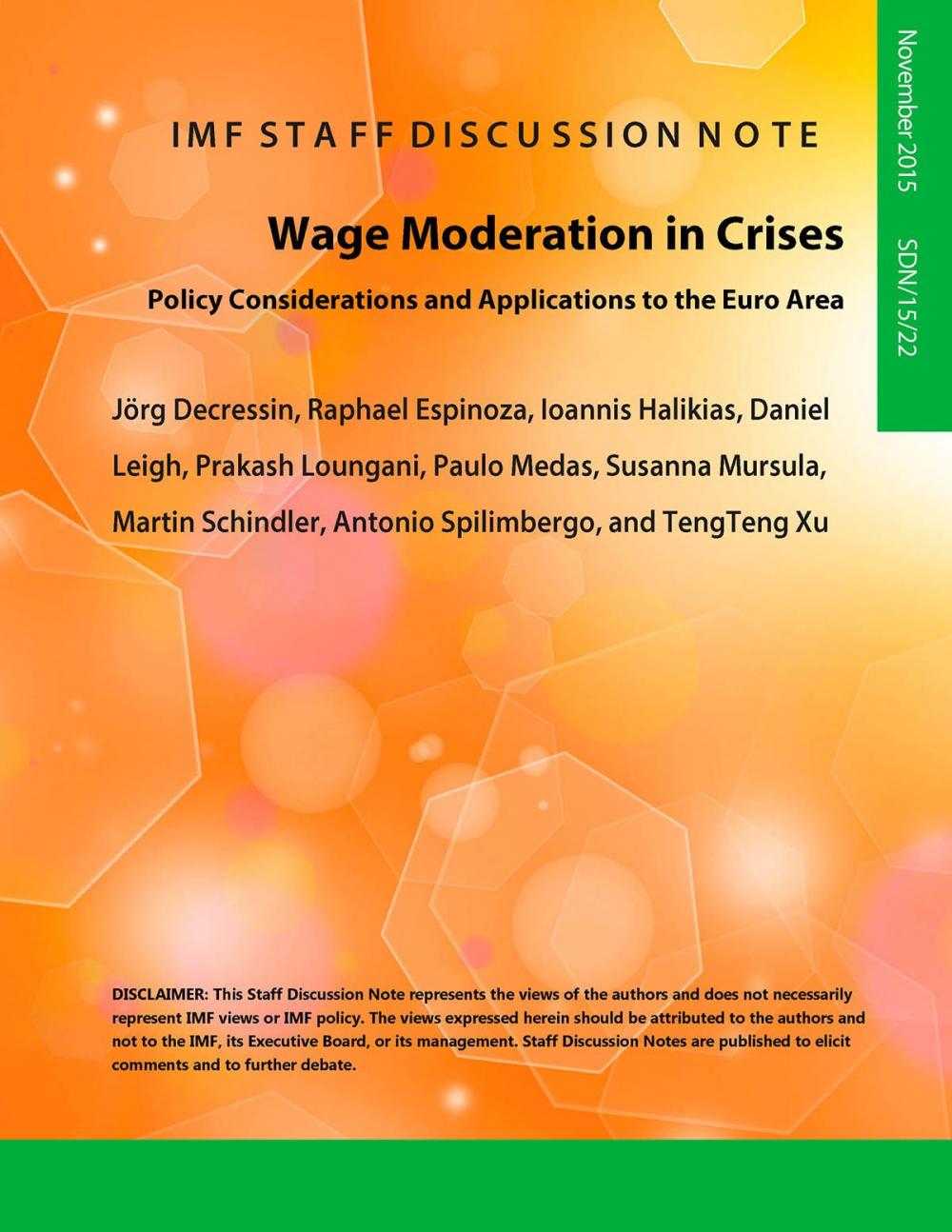 Big bigCover of Wage Moderation in Crises