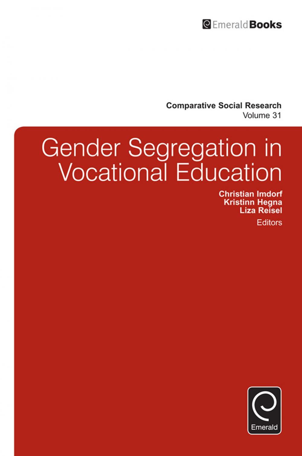 Big bigCover of Gender Segregation in Vocational Education