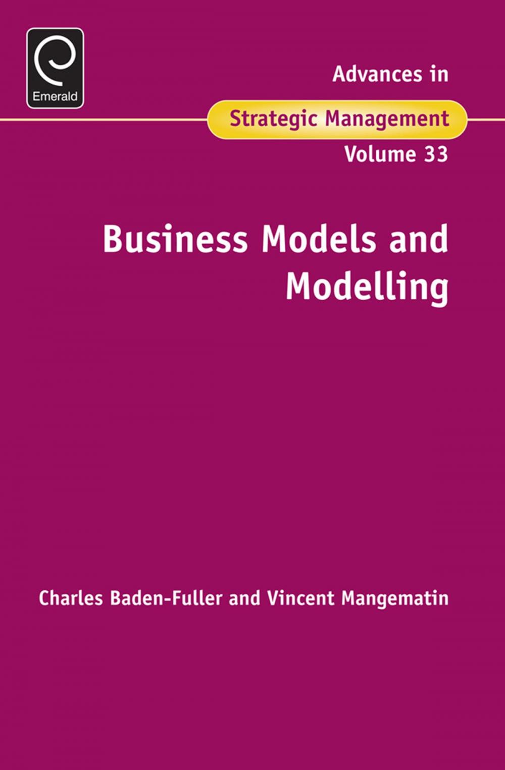 Big bigCover of Business Models and Modelling