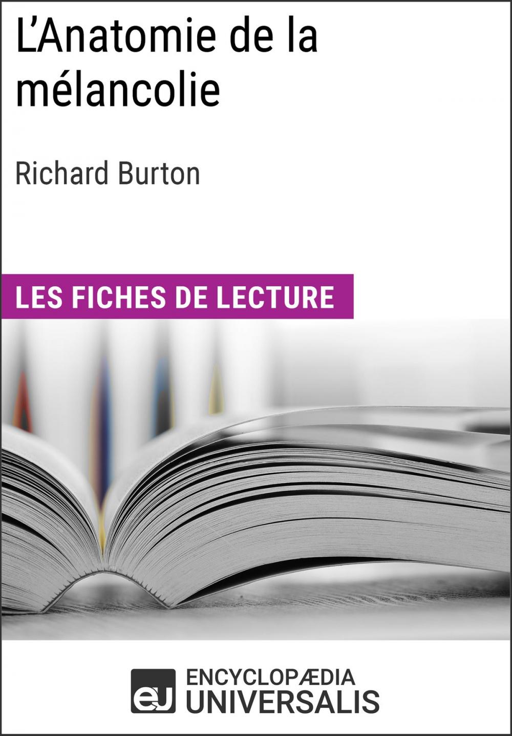 Big bigCover of L'Anatomie de la mélancolie de Richard Burton