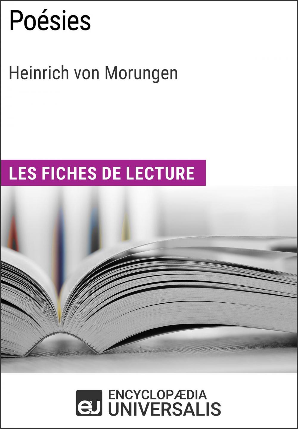 Big bigCover of Poésies de Heinrich von Morungen