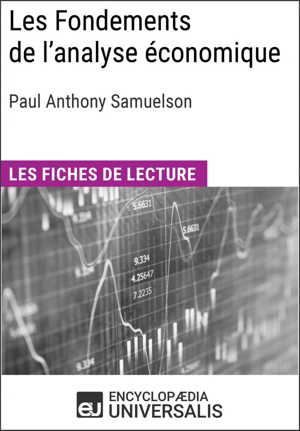 Big bigCover of Les Fondements de l'analyse économique de Paul Anthony Samuelson