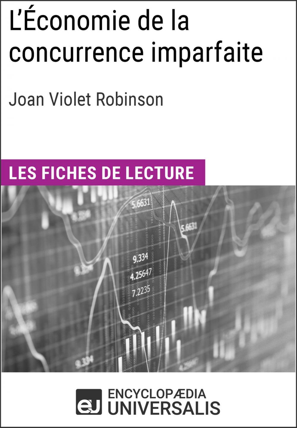 Big bigCover of L'Économie de la concurrence imparfaite de Joan Violet Robinson