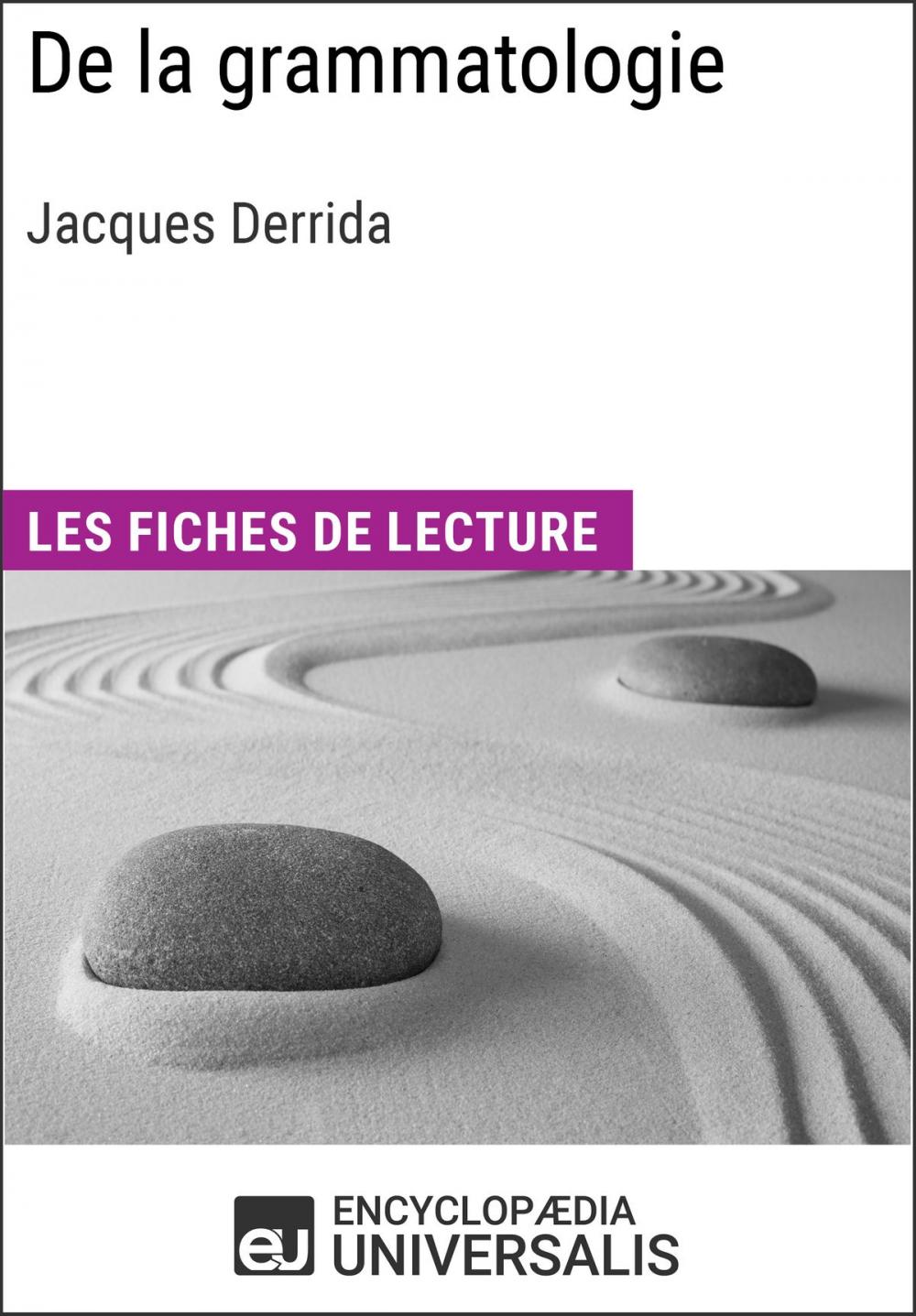 Big bigCover of De la grammatologie de Jacques Derrida