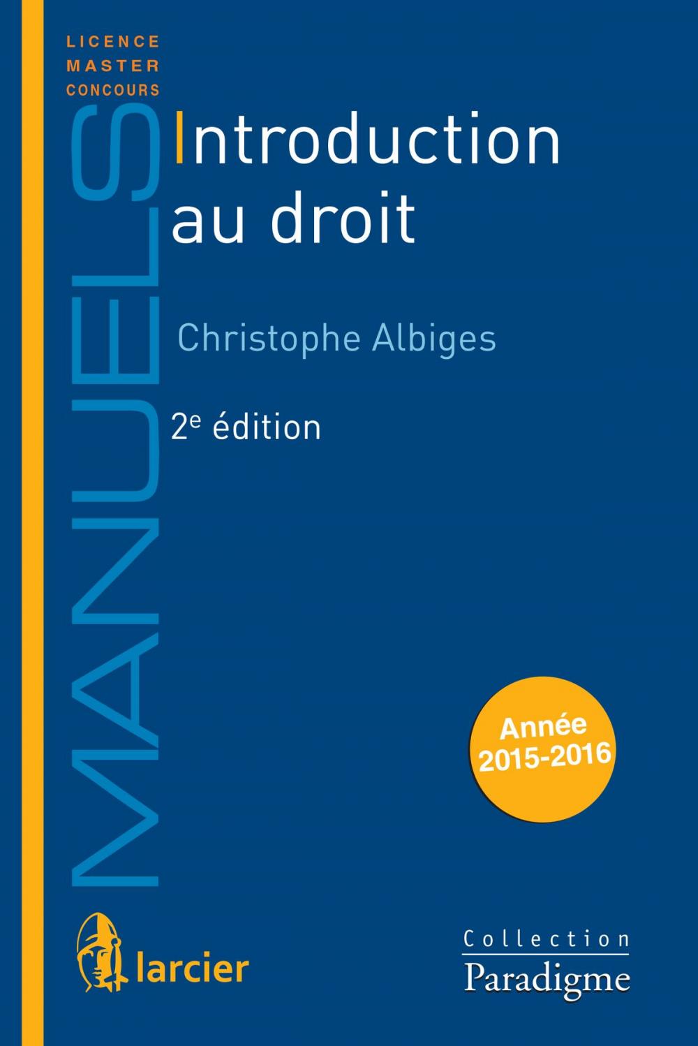 Big bigCover of Introduction au droit