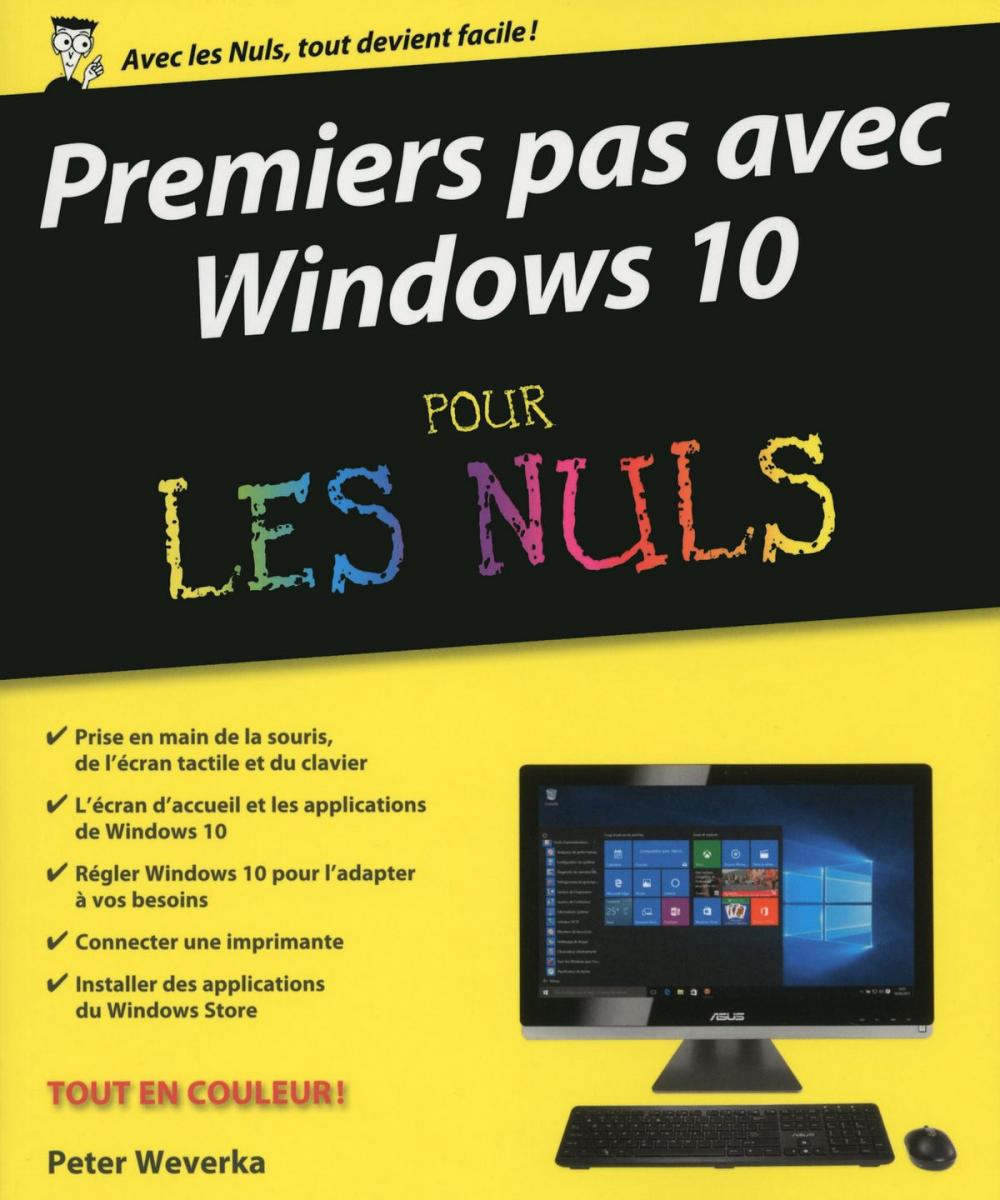 Big bigCover of Premiers pas avec Windows 10 pour les Nuls