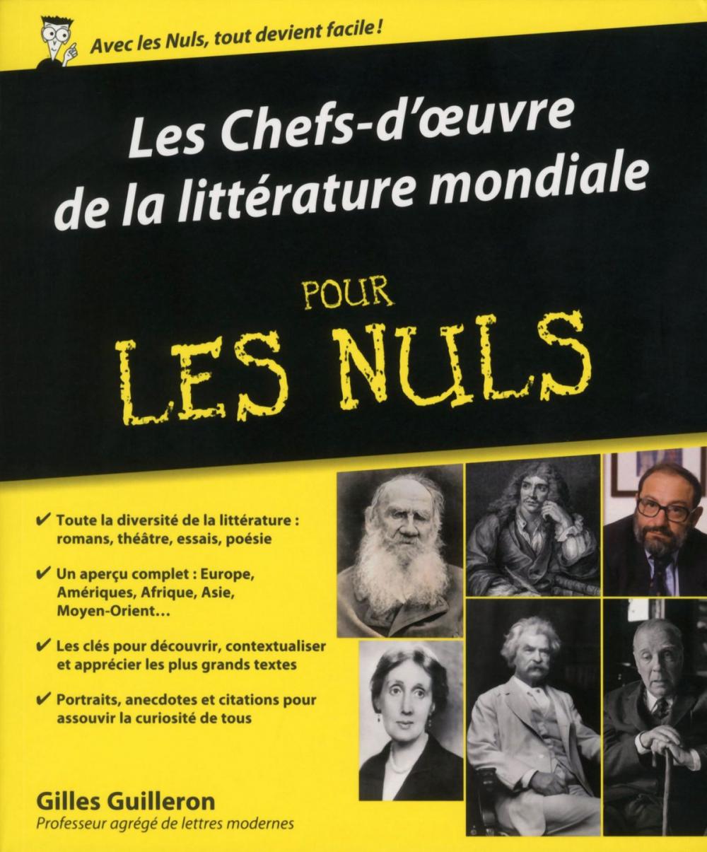 Big bigCover of Les chefs-d'œuvres de la littérature mondiale Pour les Nuls