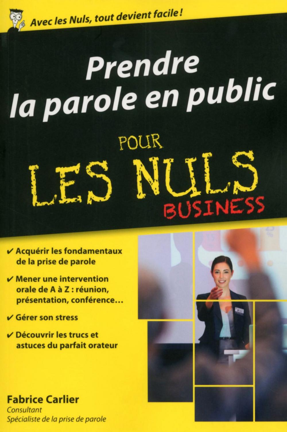 Big bigCover of Prendre la parole en public pour les nuls, édition poche