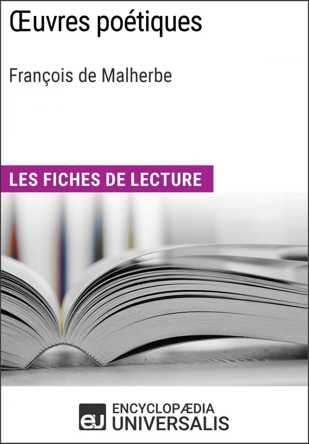 Big bigCover of Oeuvres poétiques de François de Malherbe