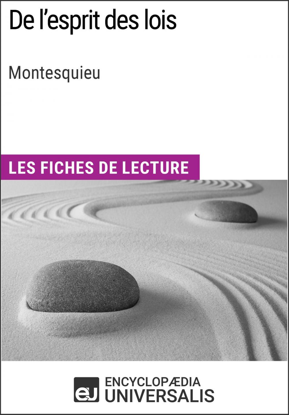 Big bigCover of De l'esprit des lois de Montesquieu