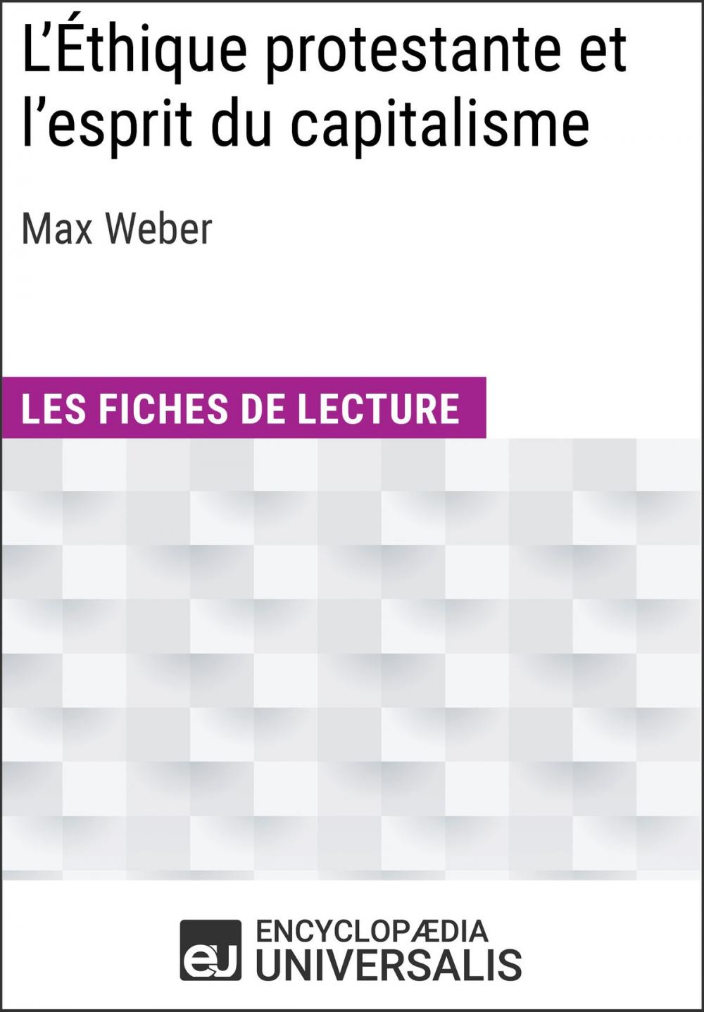 Big bigCover of L'Éthique protestante et l'esprit du capitalisme de Max Weber