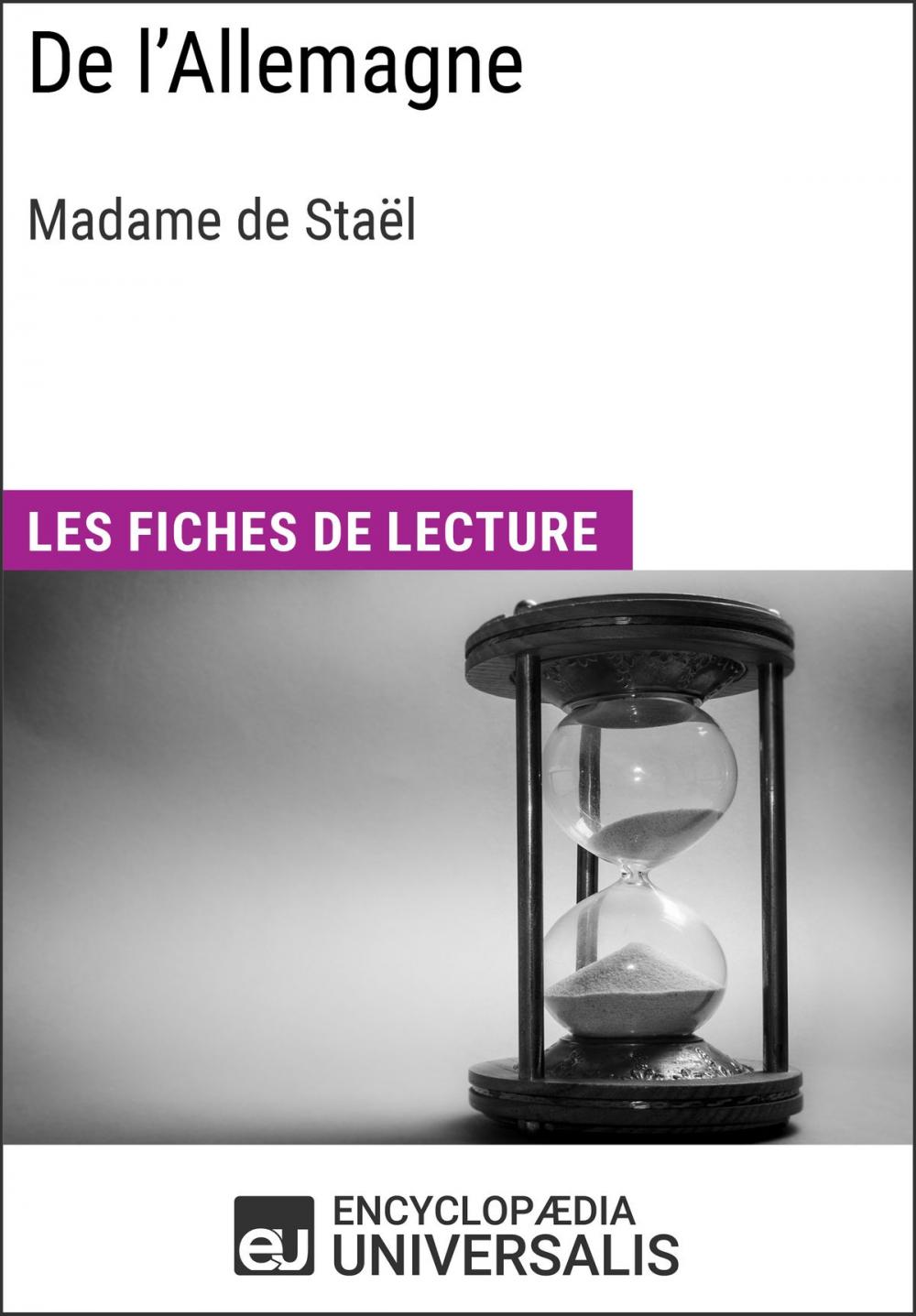 Big bigCover of De l'Allemagne de Madame de Staël