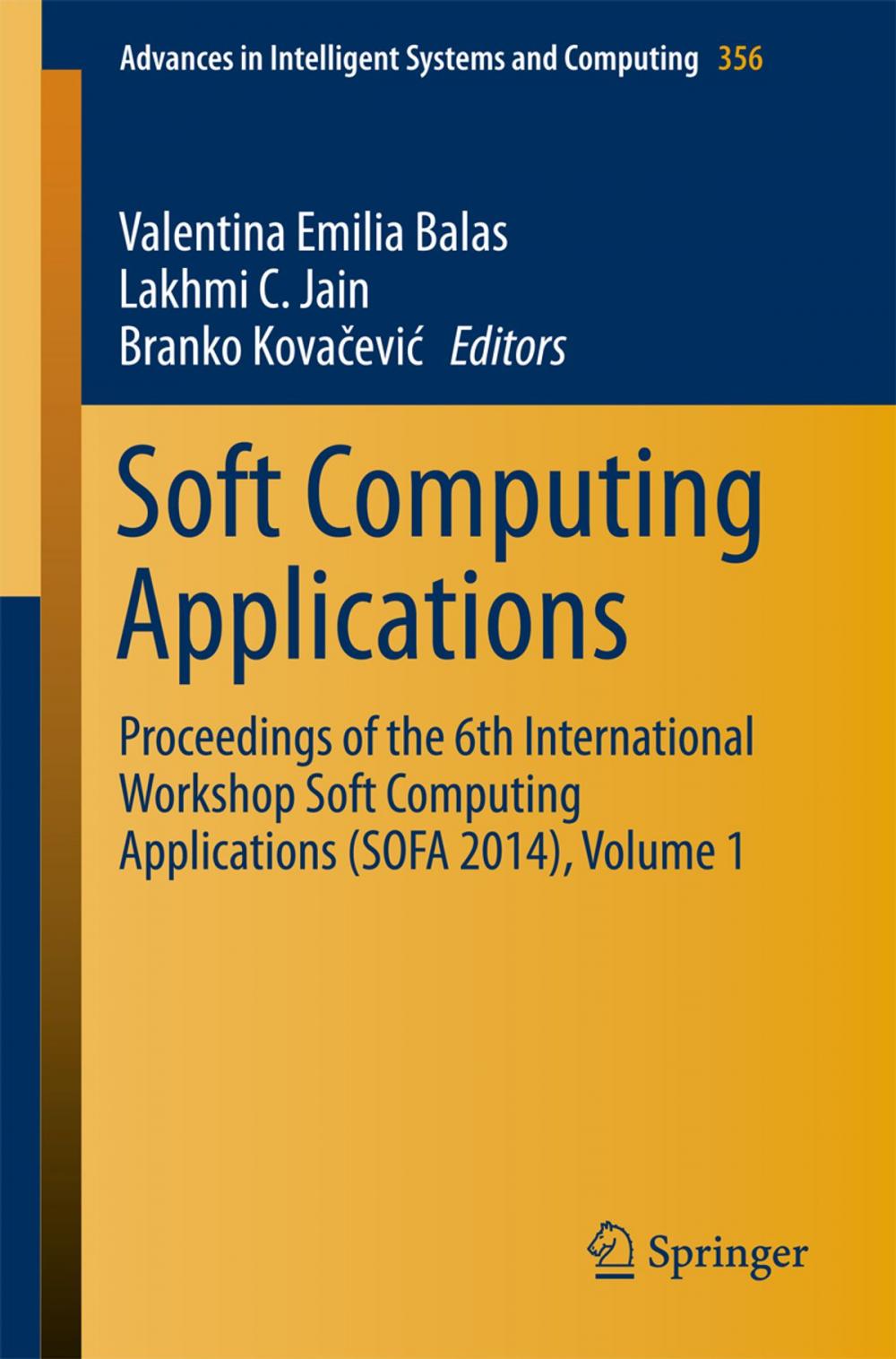 Big bigCover of Soft Computing Applications