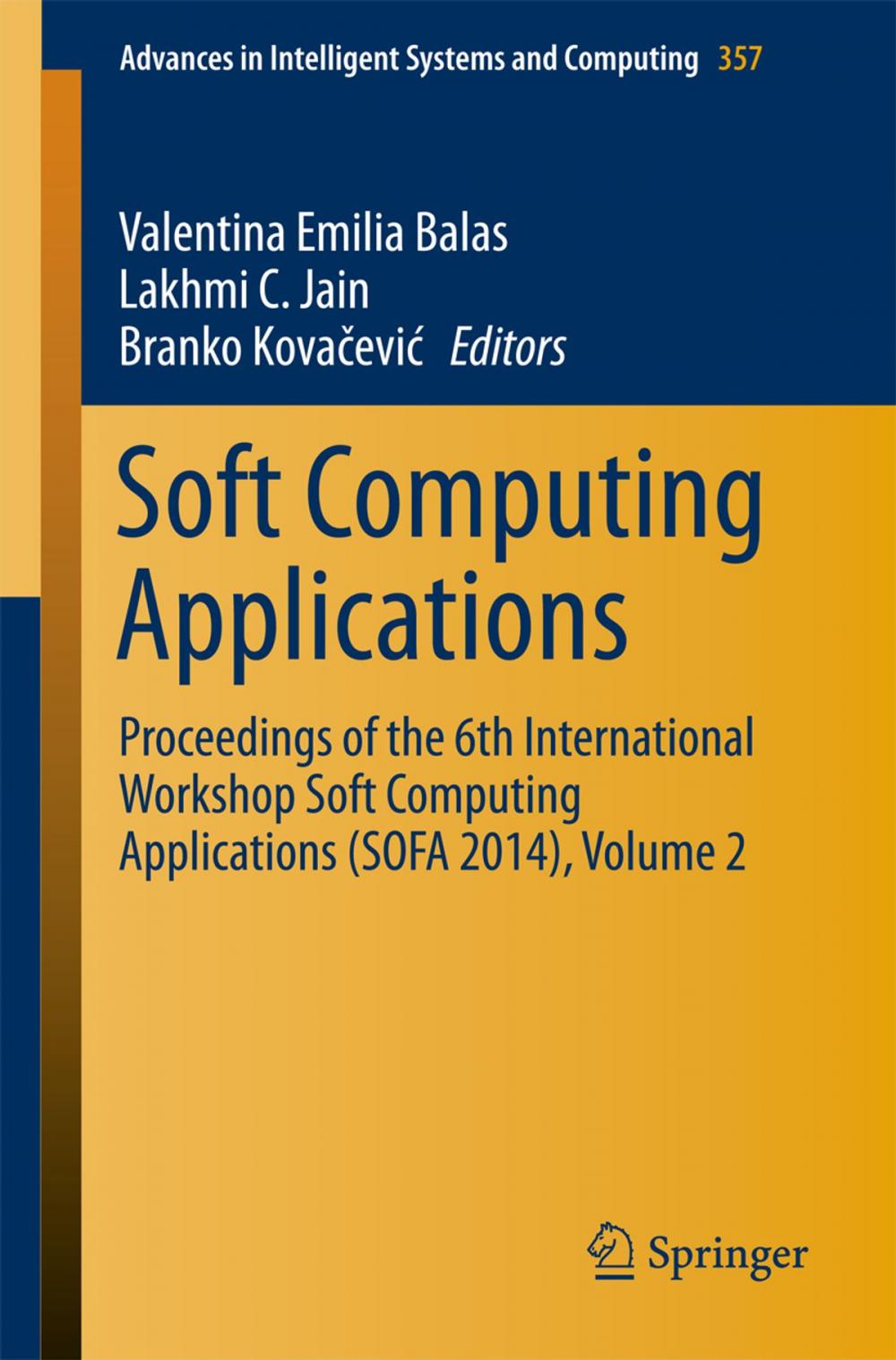 Big bigCover of Soft Computing Applications