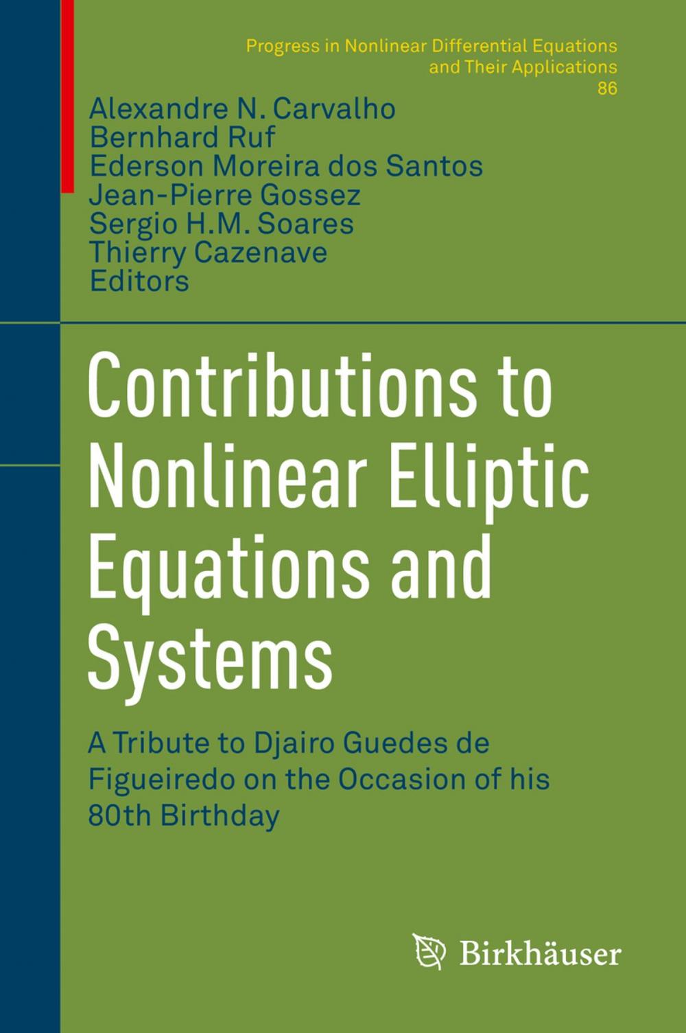 Big bigCover of Contributions to Nonlinear Elliptic Equations and Systems