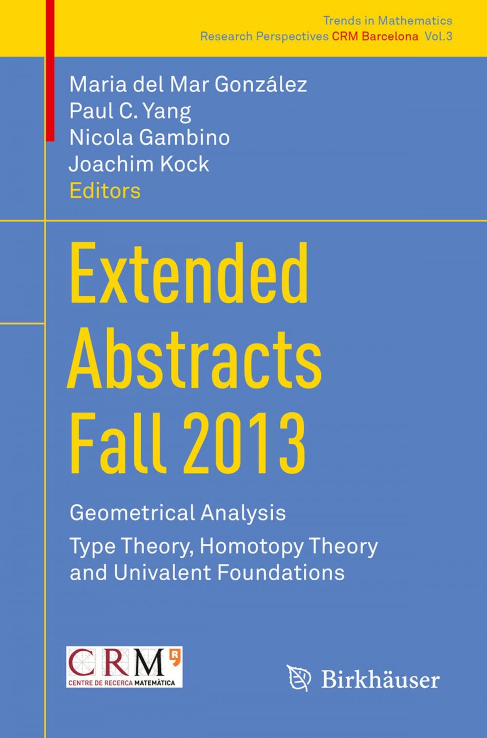 Big bigCover of Extended Abstracts Fall 2013