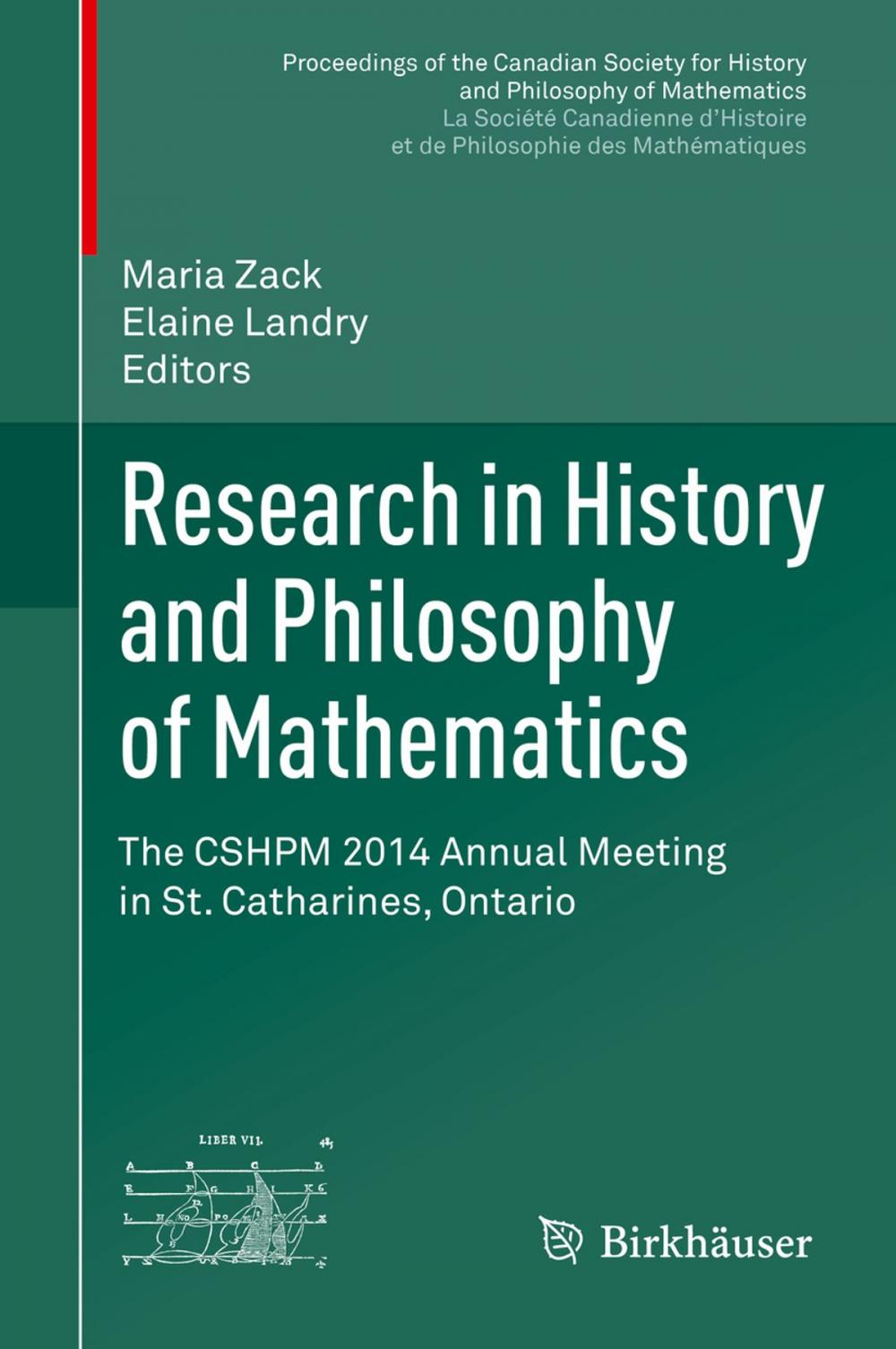 Big bigCover of Research in History and Philosophy of Mathematics