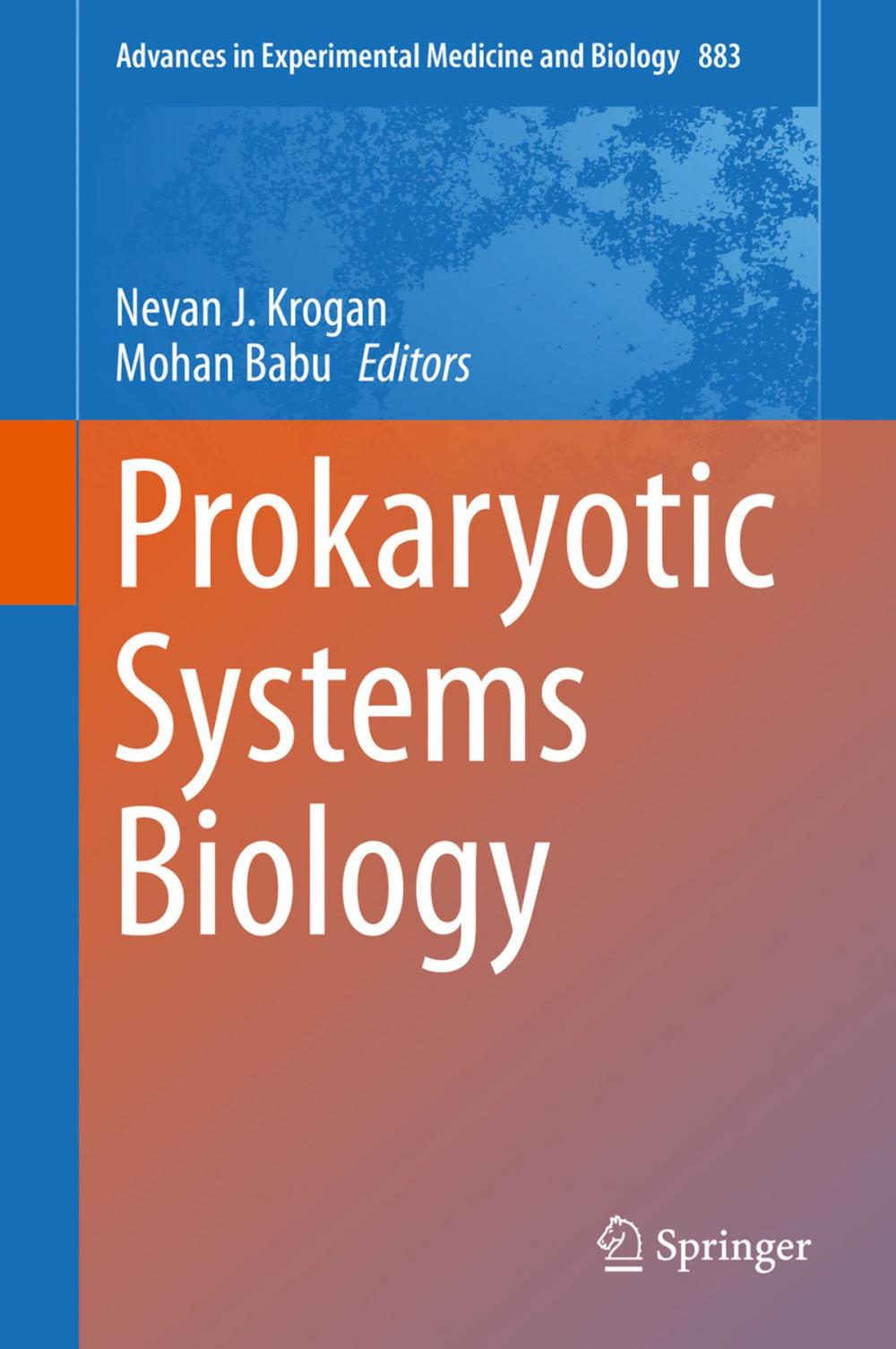 Big bigCover of Prokaryotic Systems Biology