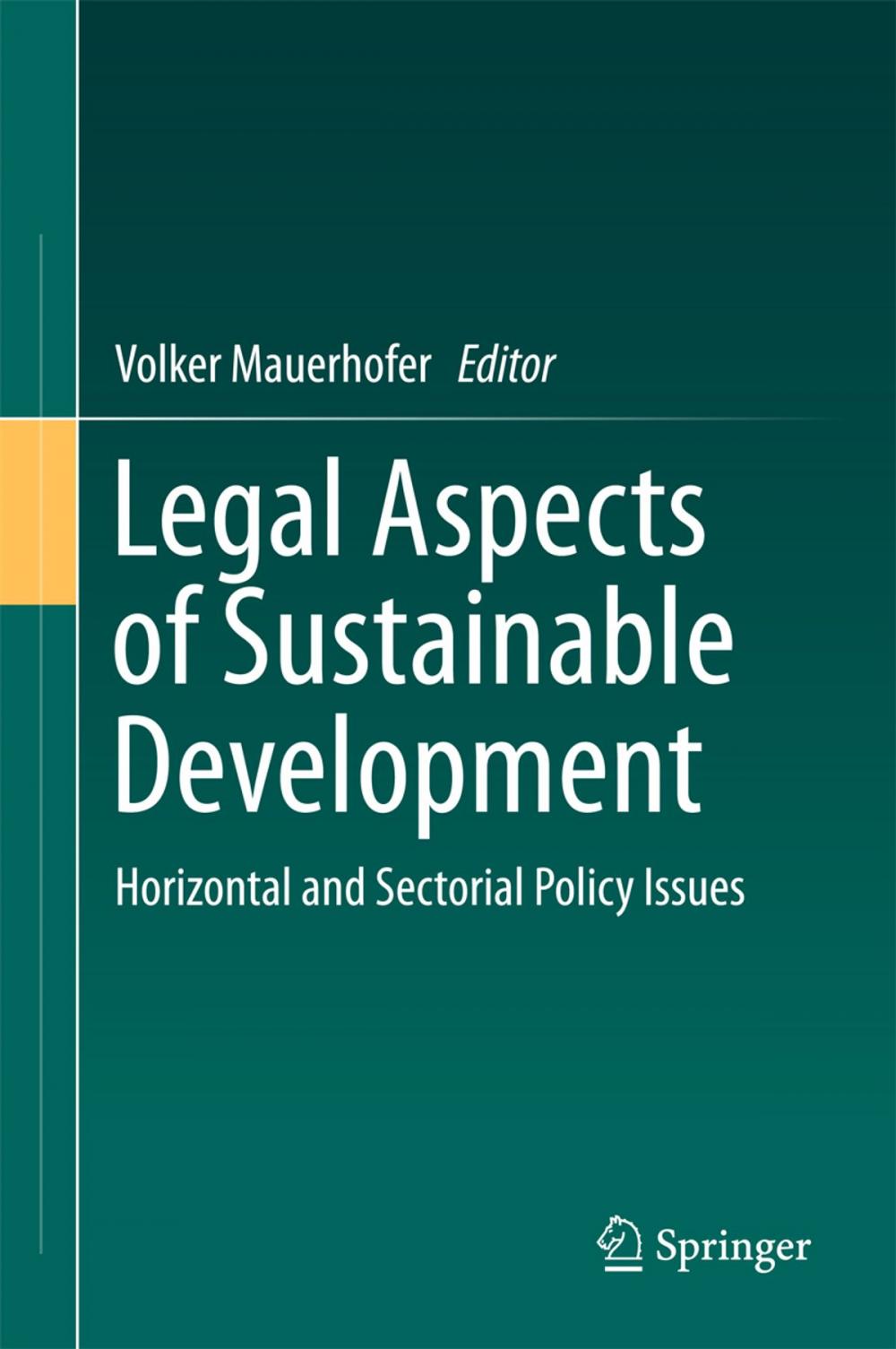 Big bigCover of Legal Aspects of Sustainable Development