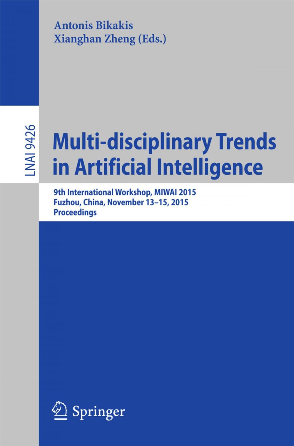 Big bigCover of Multi-disciplinary Trends in Artificial Intelligence