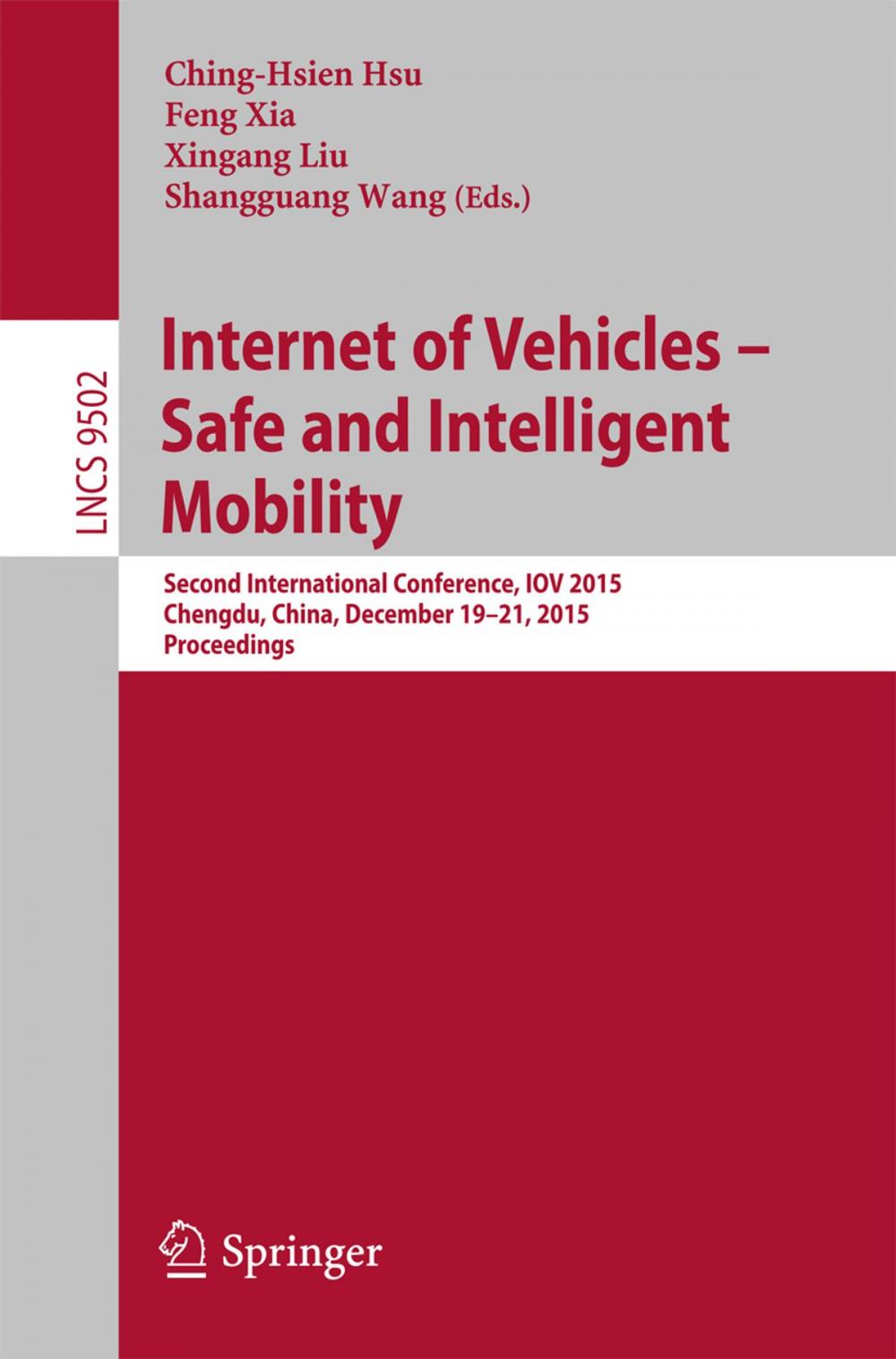 Big bigCover of Internet of Vehicles - Safe and Intelligent Mobility