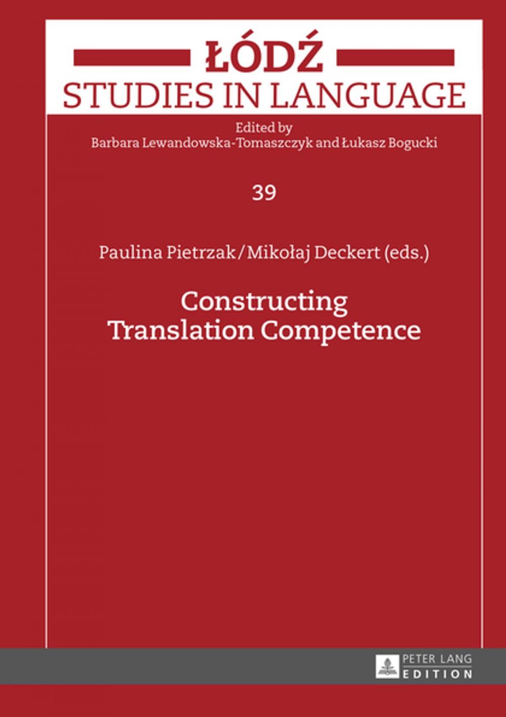 Big bigCover of Constructing Translation Competence