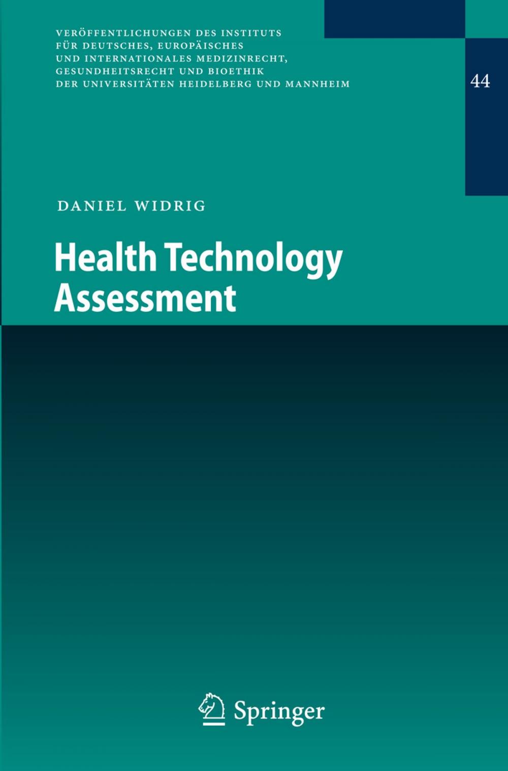 Big bigCover of Health Technology Assessment