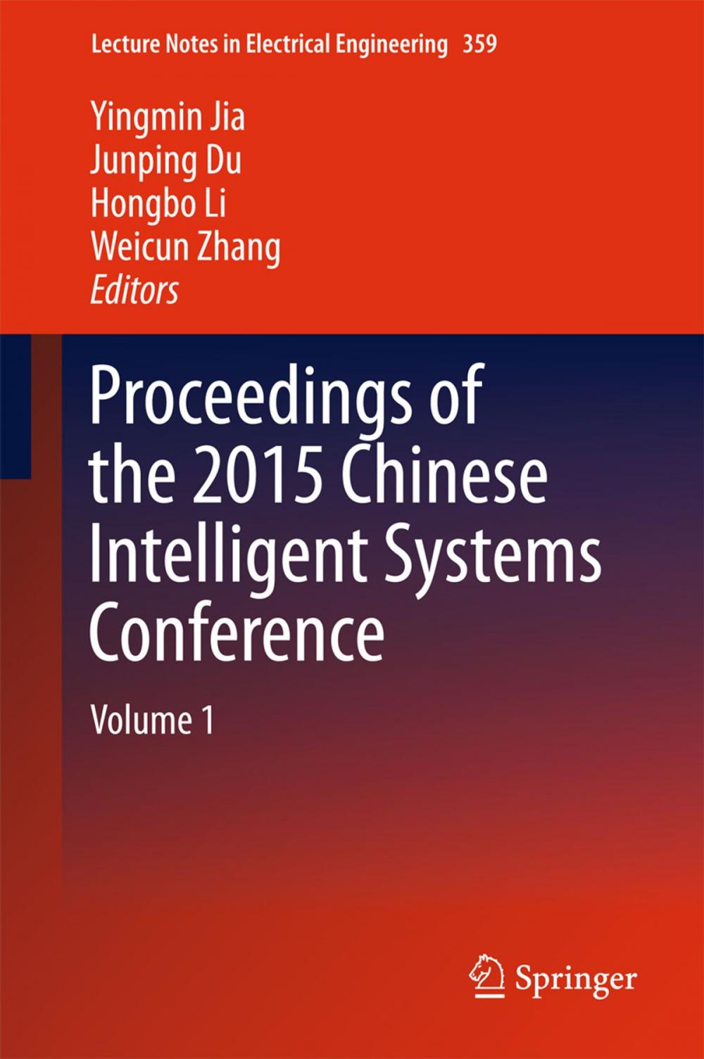 Big bigCover of Proceedings of the 2015 Chinese Intelligent Systems Conference