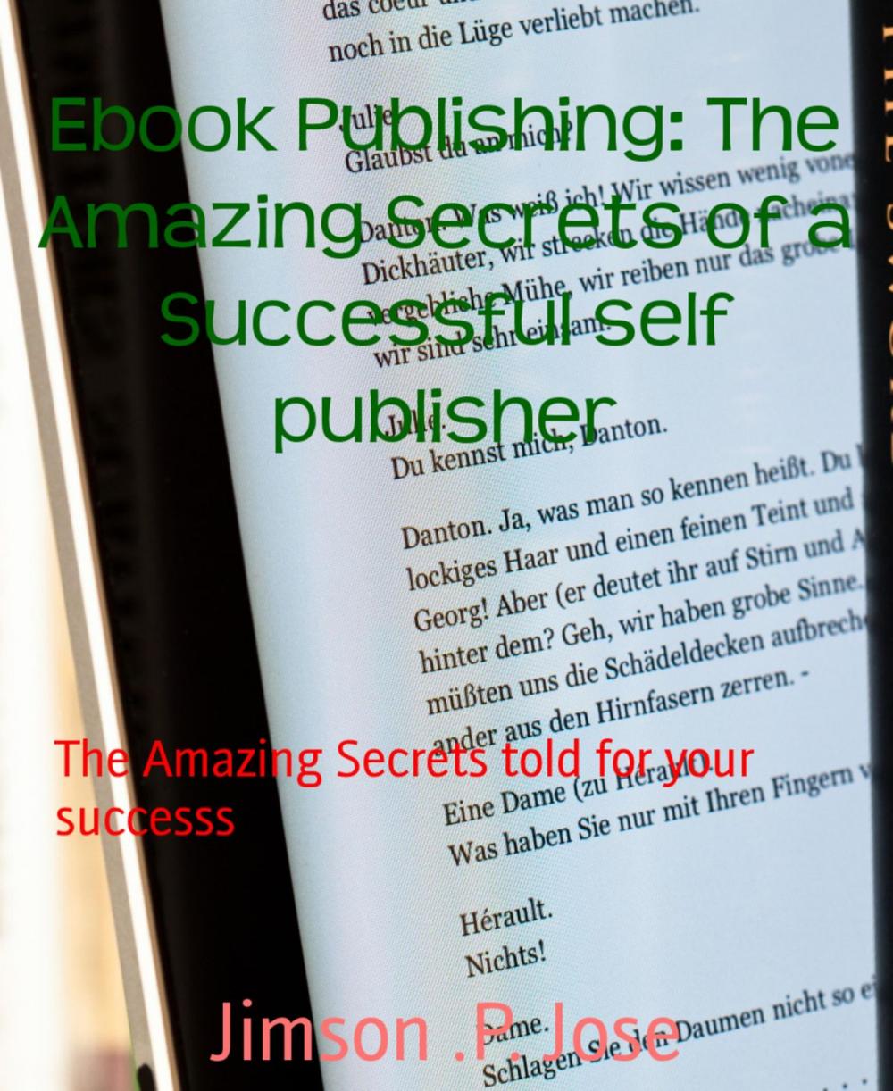 Big bigCover of Ebook Publishing: The Amazing Secrets of a Successful self publisher