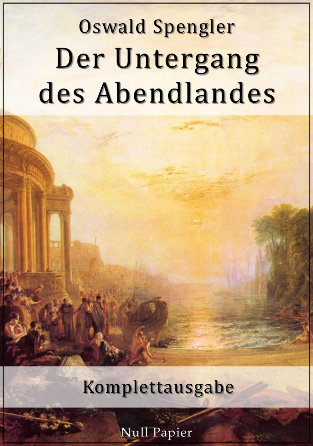 Big bigCover of Der Untergang des Abendlandes