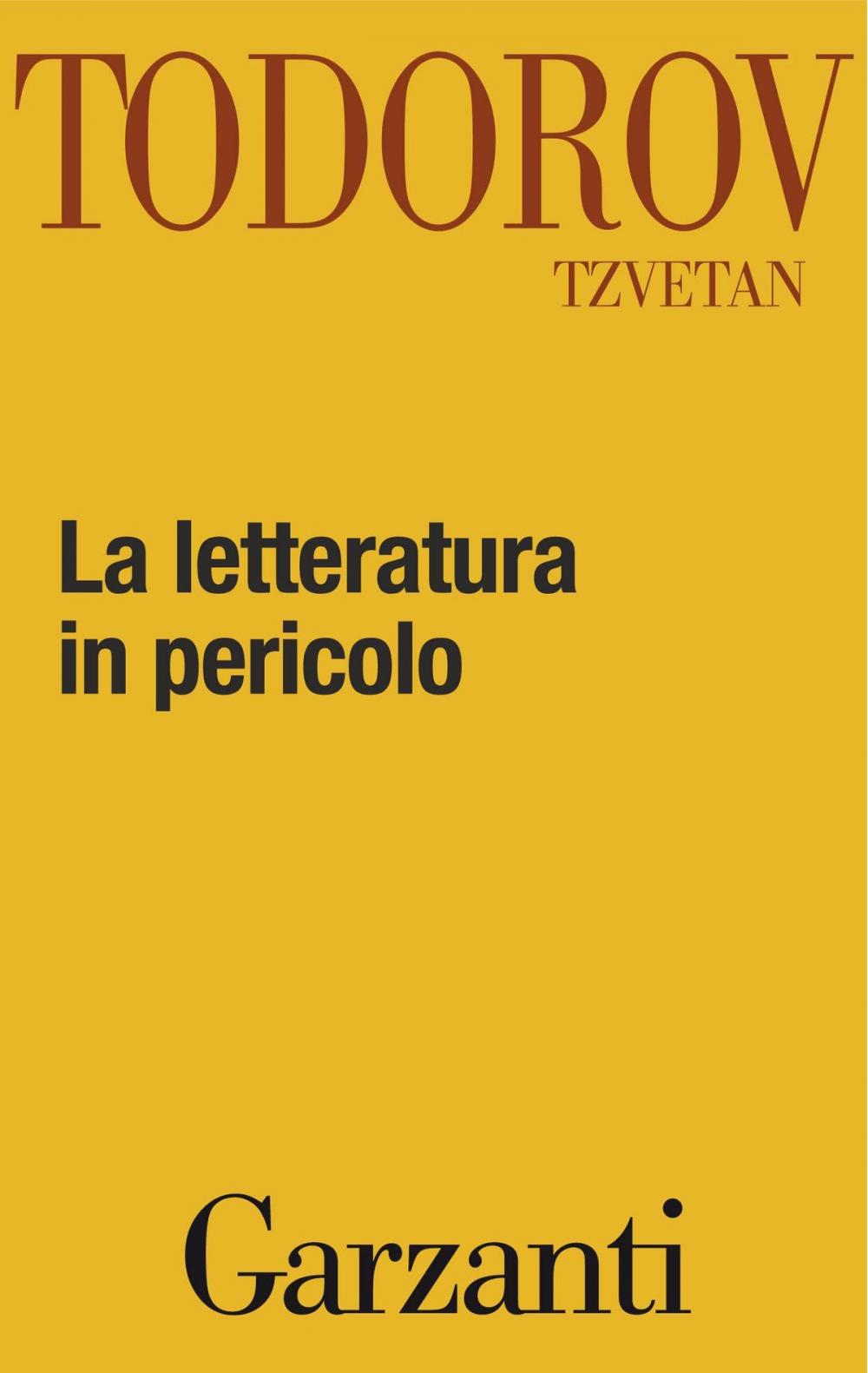 Big bigCover of La letteratura in pericolo