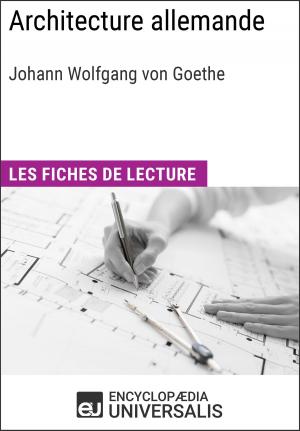 Cover of Architecture allemande de Goethe