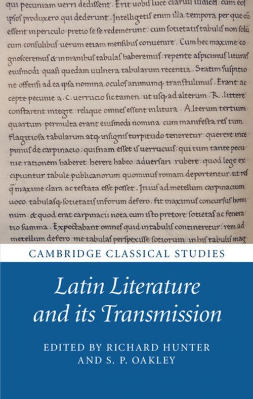 Cover of the book Latin Literature and its Transmission by , Cambridge University Press