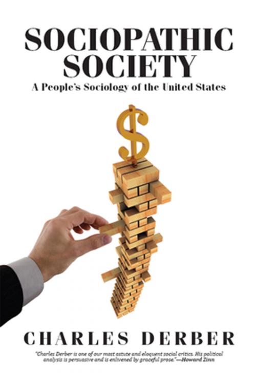 Cover of the book Sociopathic Society by Charles Derber, Taylor and Francis