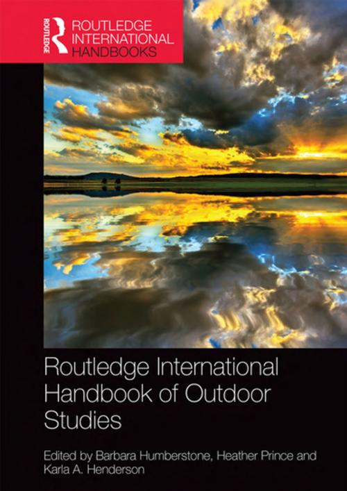 Cover of the book Routledge International Handbook of Outdoor Studies by , Taylor and Francis