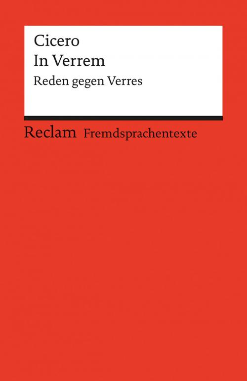Cover of the book In Verrem by Cicero, Reclam Verlag