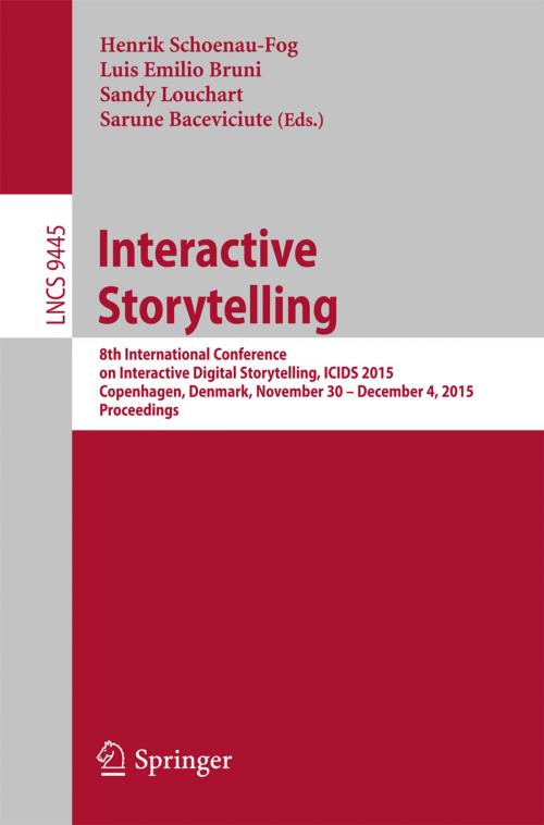 Cover of the book Interactive Storytelling by , Springer International Publishing