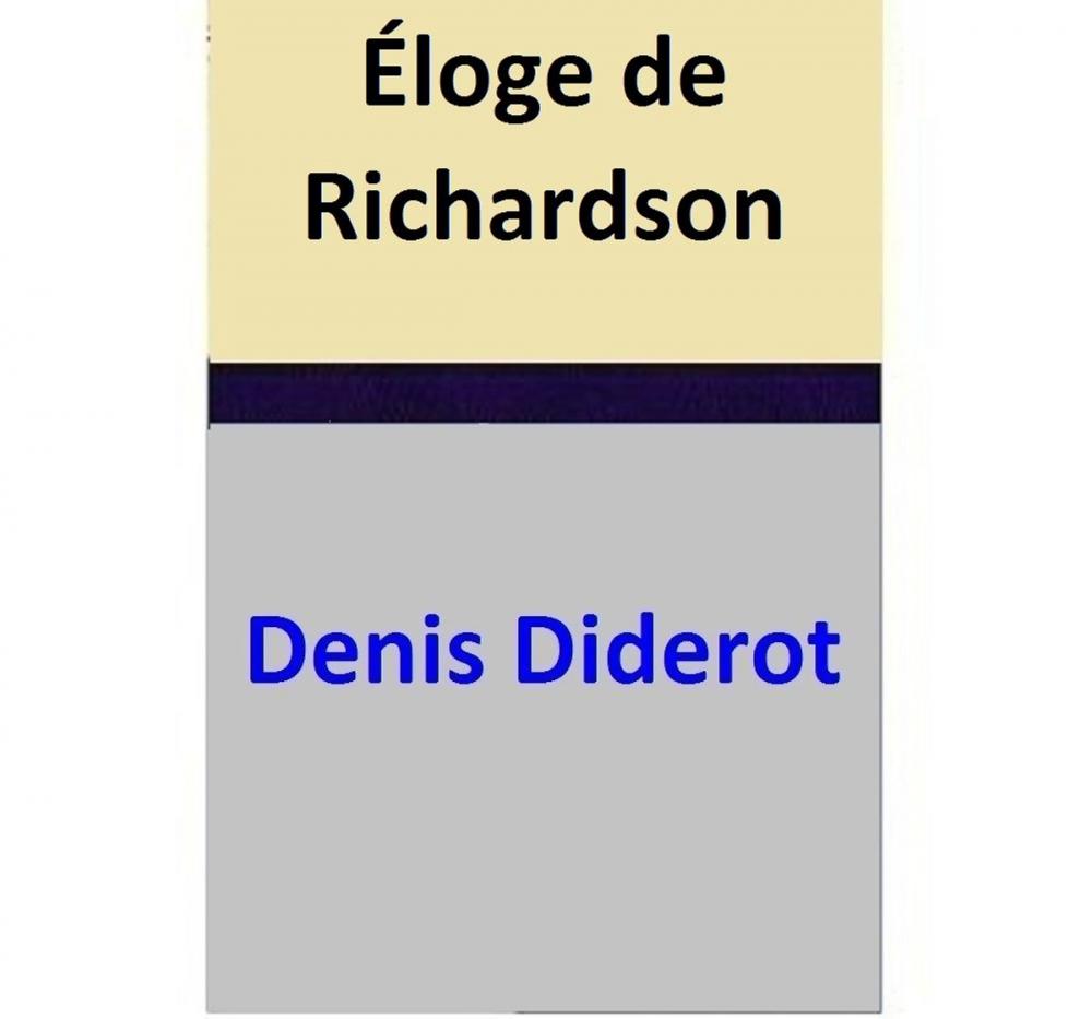 Big bigCover of Éloge de Richardson