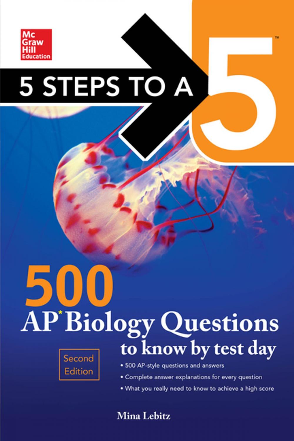 Big bigCover of McGraw-Hill Education 500 AP Biology Questions to Know by Test Day, 2nd edition