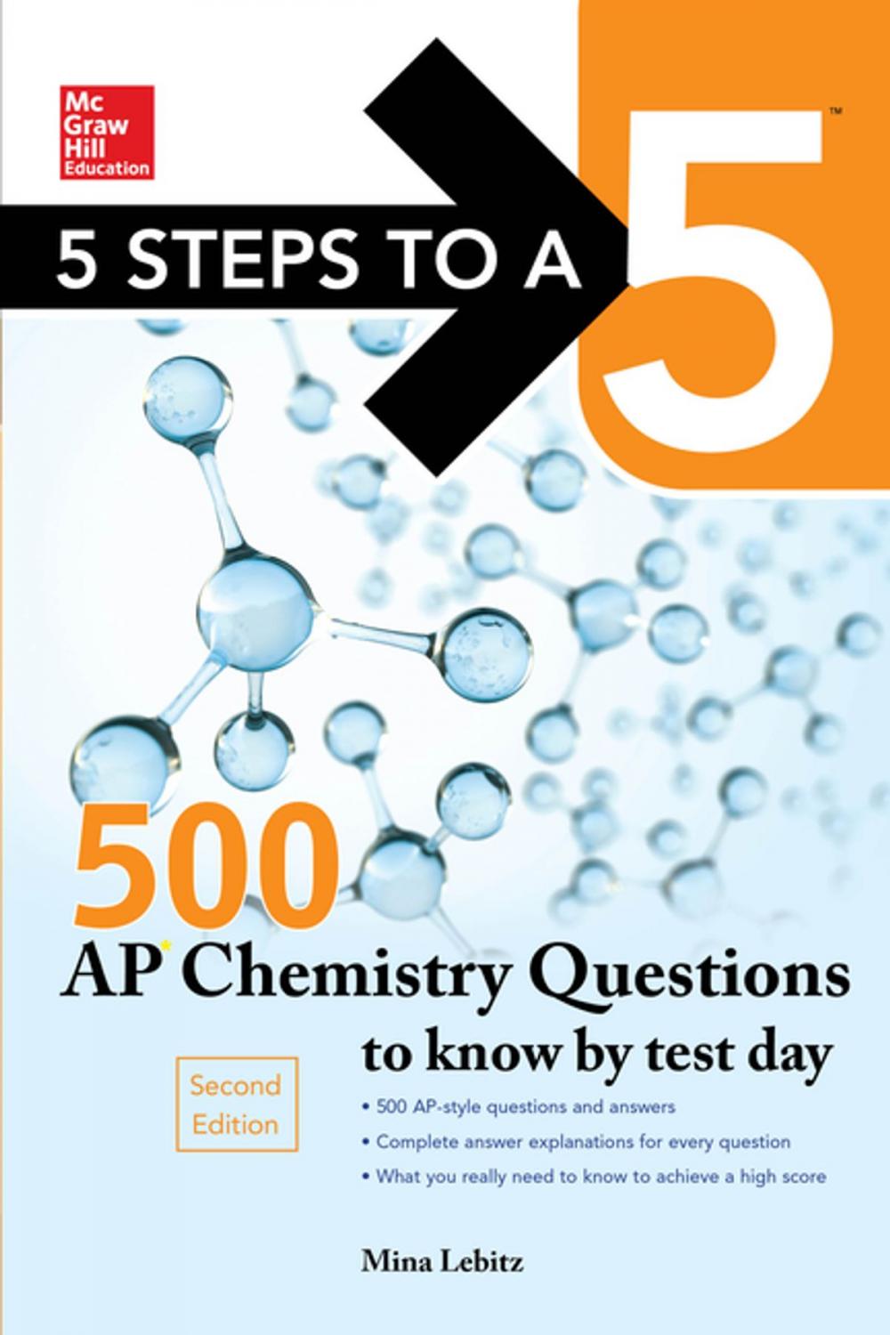 Big bigCover of McGraw-Hill Education 500 AP Chemistry Questions to Know by Test Day, 2nd edition