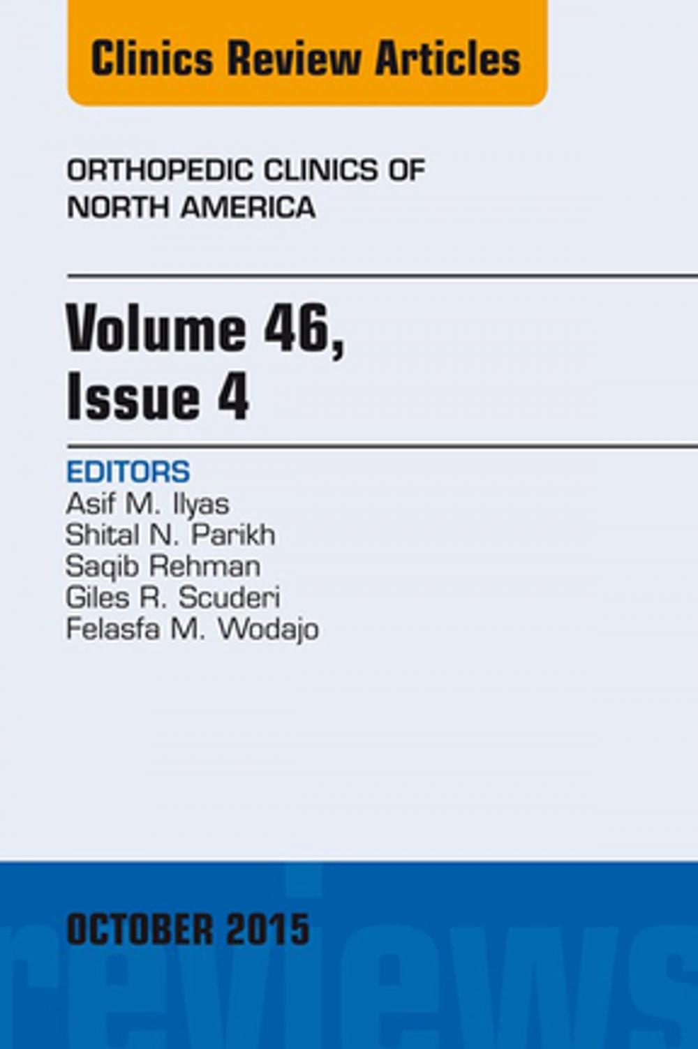 Big bigCover of Volume 46, Issue 4, An Issue of Orthopedic Clinics, E-Book