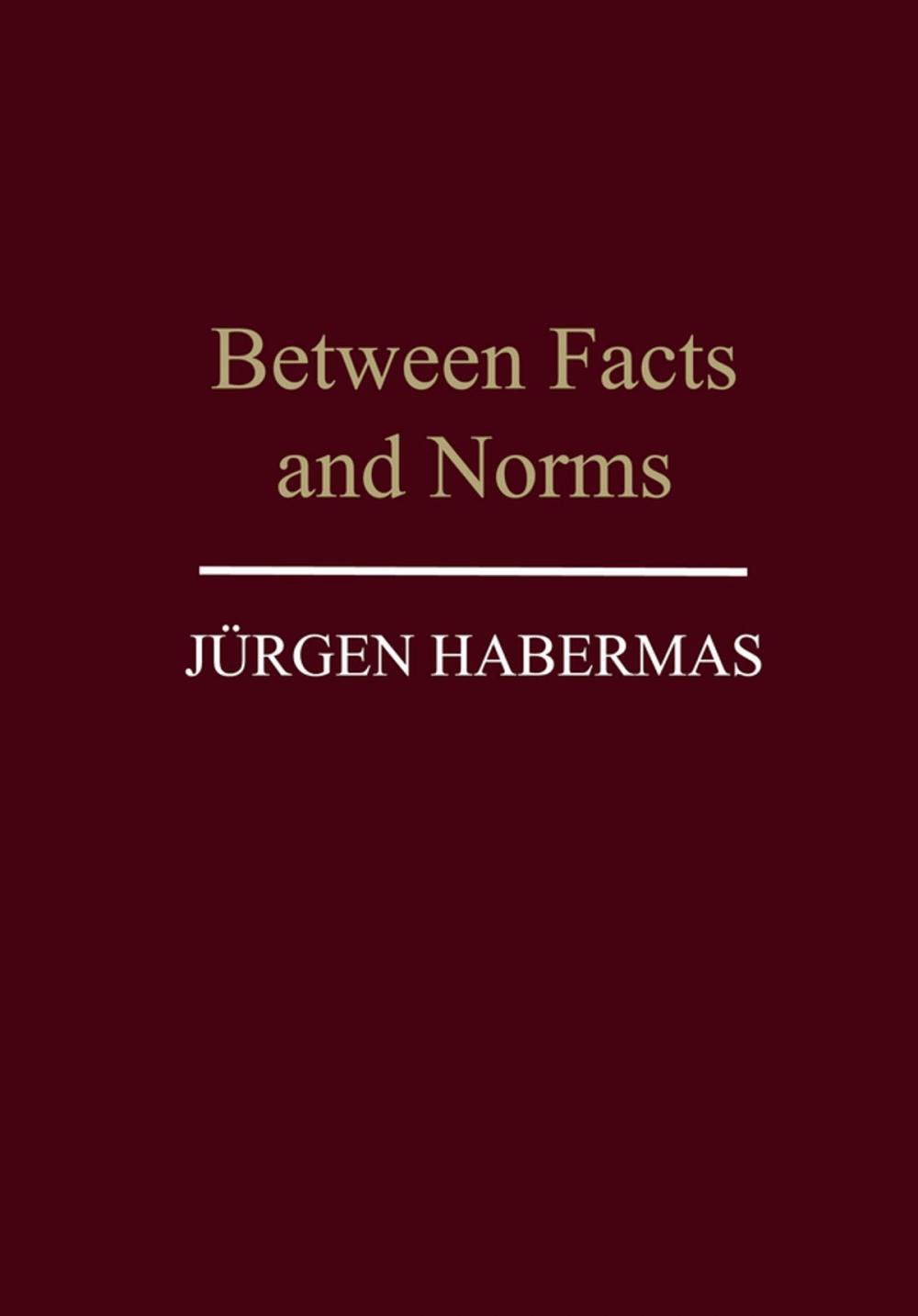 Big bigCover of Between Facts and Norms