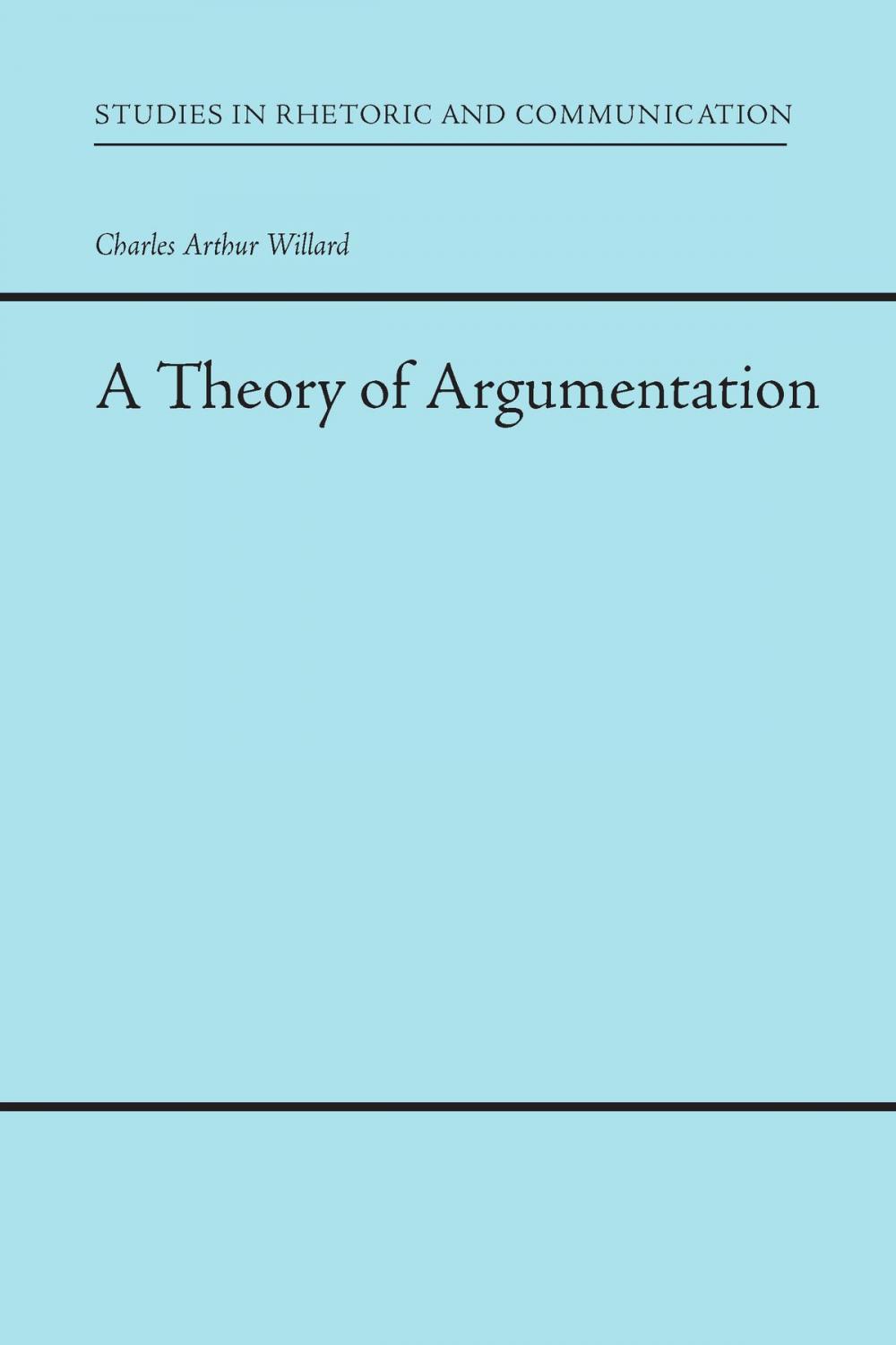 Big bigCover of A Theory of Argumentation