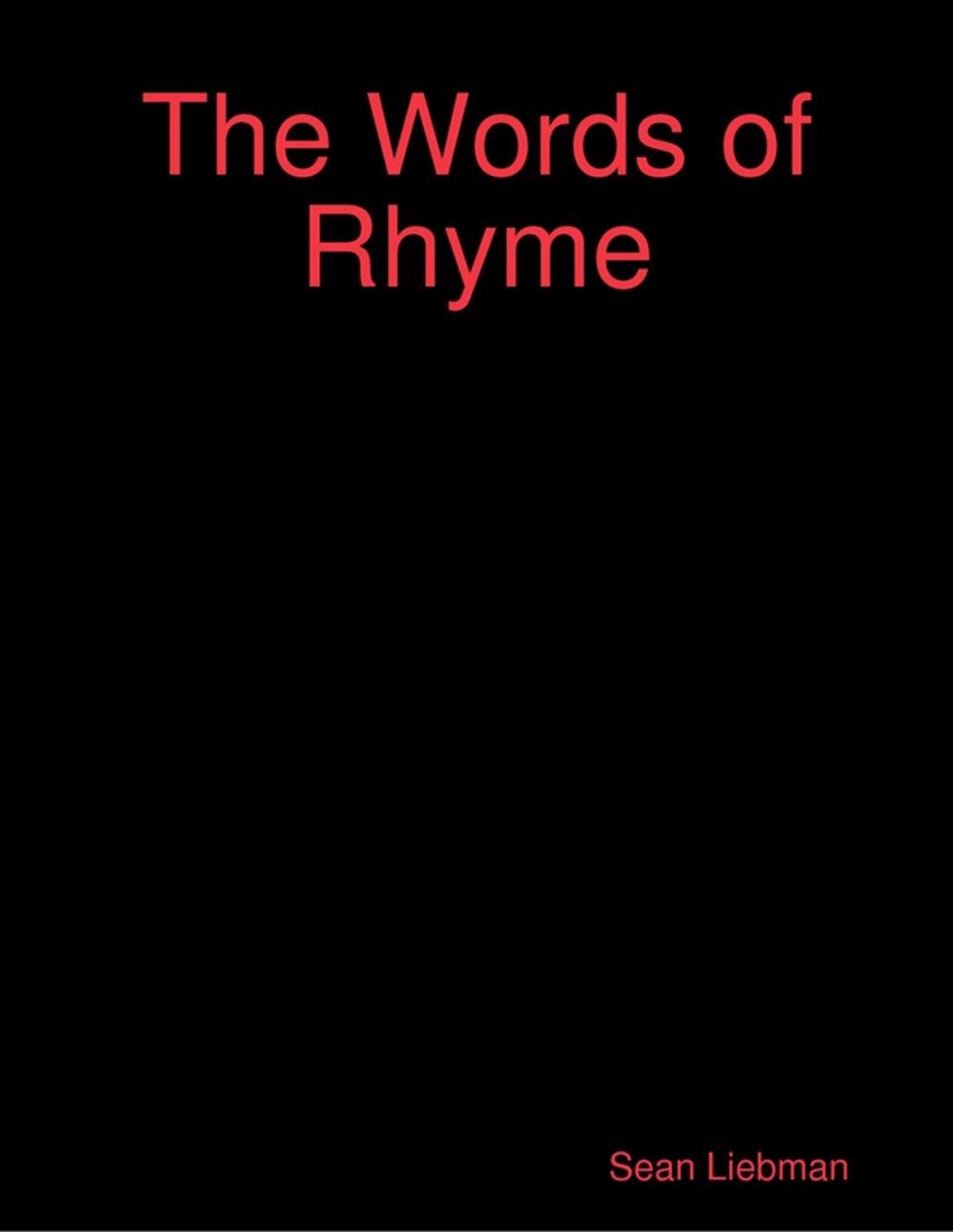 Big bigCover of The Words of Rhyme